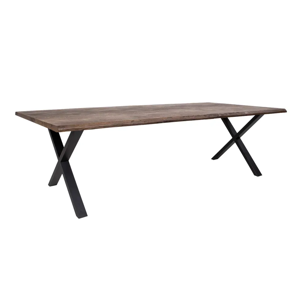 Esstisch Toulon Geschwungene Kante 100x300x75 cm Geräucherte Eiche FSC® 100% Esstisch Toulon Geschwungene Kante 100x300x75 cm Geräucherte Eiche FSC® 100%