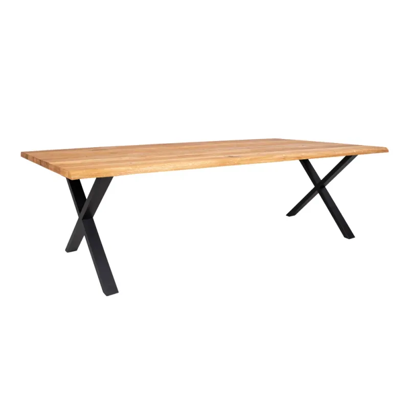 Esstisch Toulon Geschwungene Kante 100x300x75 cm Eiche Natur FSC® 100% Esstisch Toulon Geschwungene Kante 100x300x75 cm Eiche Natur FSC® 100%