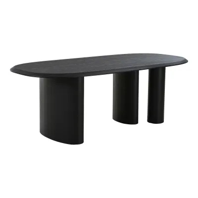 Esstisch Tirano Eschenfurnier 100x220x76 cm | Schwarz Esstisch Tirano Eschenfurnier 100x220x76 cm | Schwarz