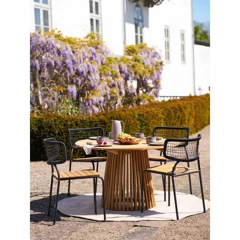 Lorca Esstisch ø120x75 cm Teakholz Rund | Natur