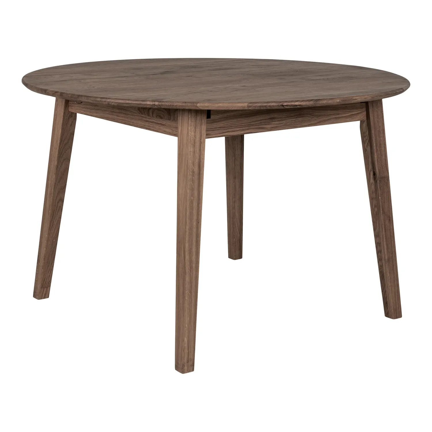 Metz Esstisch Eiche Geräuchert ø118x118-158x75 cm Integrierte Ausziehplatte Butterfly-Funktion Metz Esstisch Eiche Geräuchert ø118x118-158x75 cm Integrierte Ausziehplatte Butterfly-Funktion