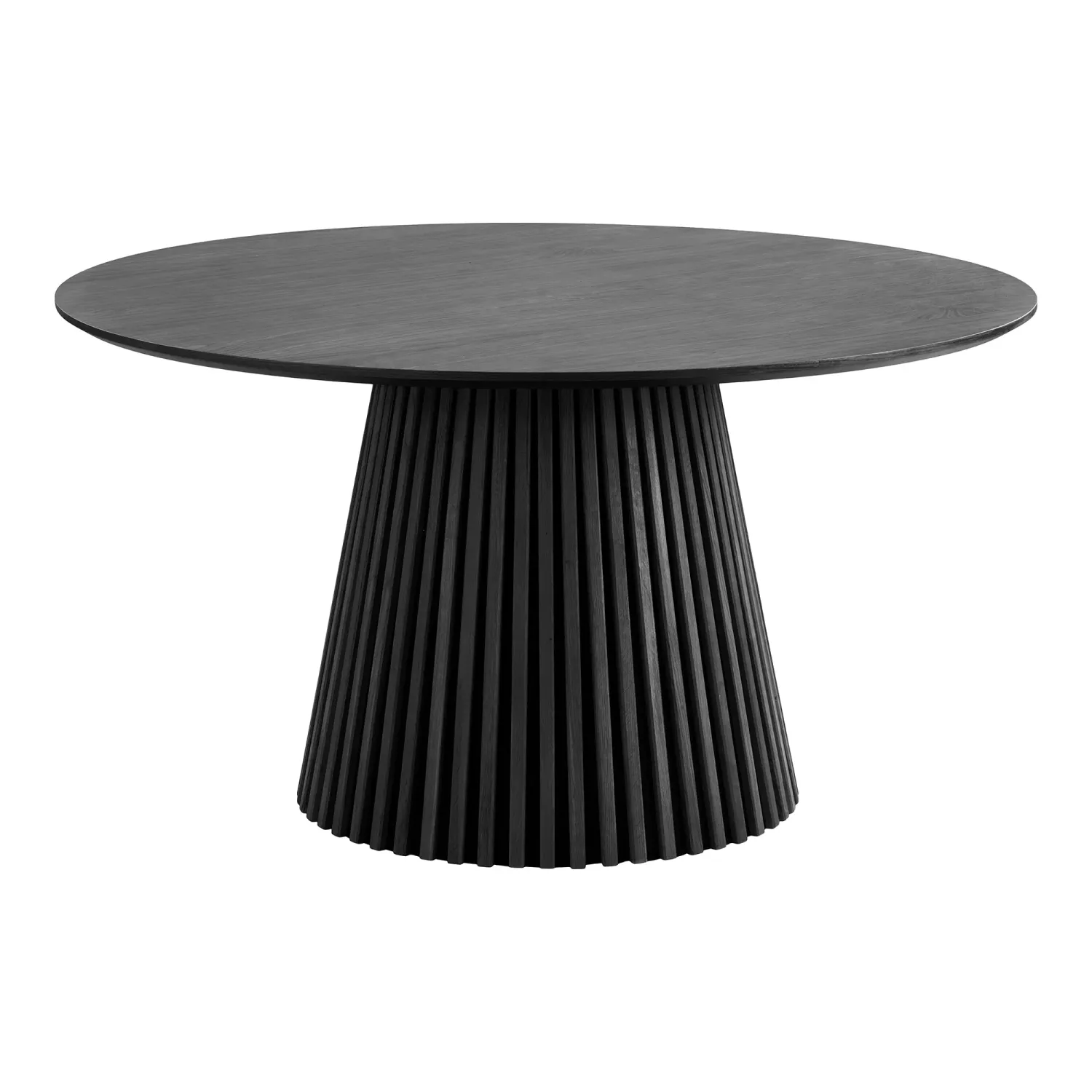 Osaka Esstisch Eichenfurnier Schwarz Ø140x75 cm | Rund FSC® 100% Osaka Esstisch Eichenfurnier Schwarz Ø140x75 cm | Rund FSC® 100%