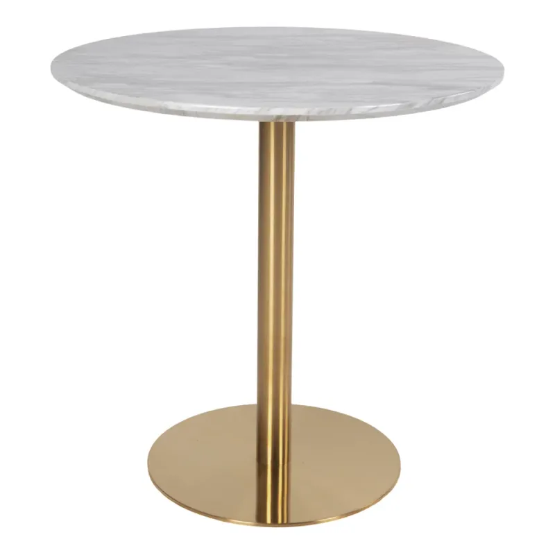 Esstisch Bolzano Marmoroptik Messingoptik Ø90x75 cm | Rund FSC® 100% Esstisch Bolzano Marmoroptik Messingoptik Ø90x75 cm | Rund FSC® 100%