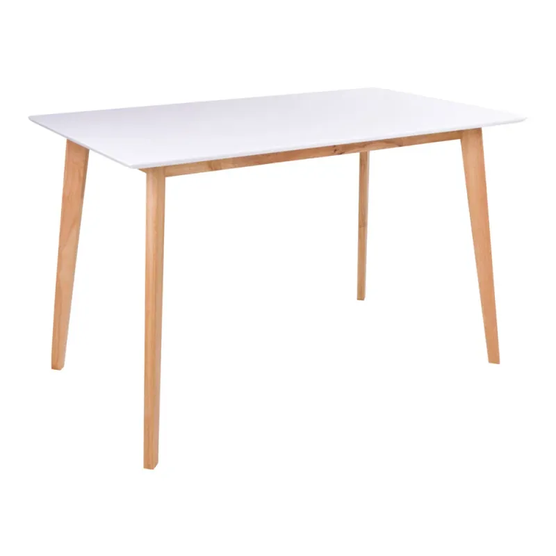 Vojens Esstisch Weiss Natur 70x120x75 cm Vojens Esstisch Weiss Natur 70x120x75 cm