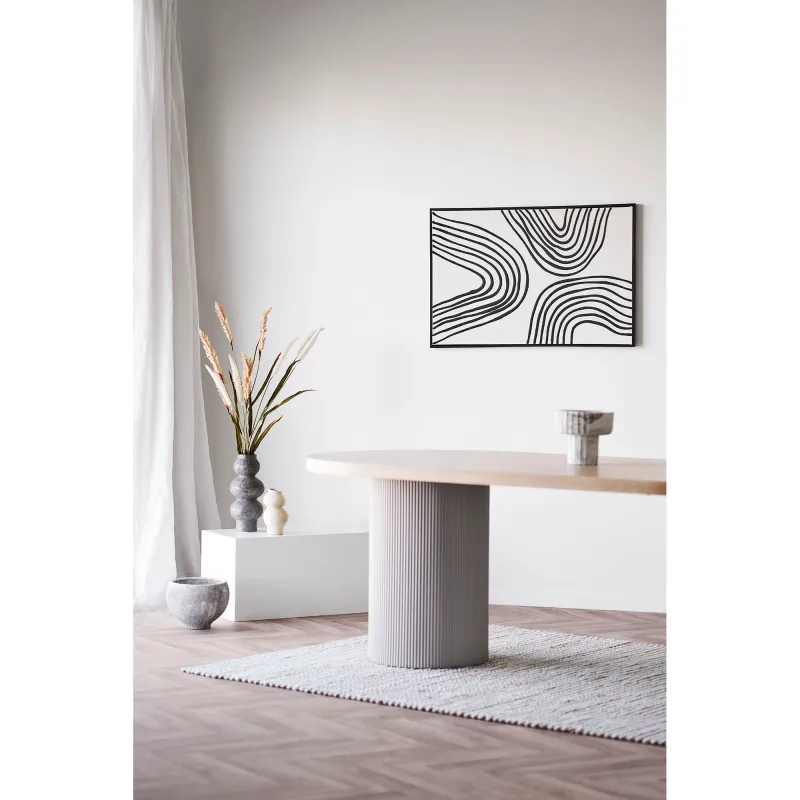 Solva Esstisch 100x220x75 cm Esche Natur/Sand