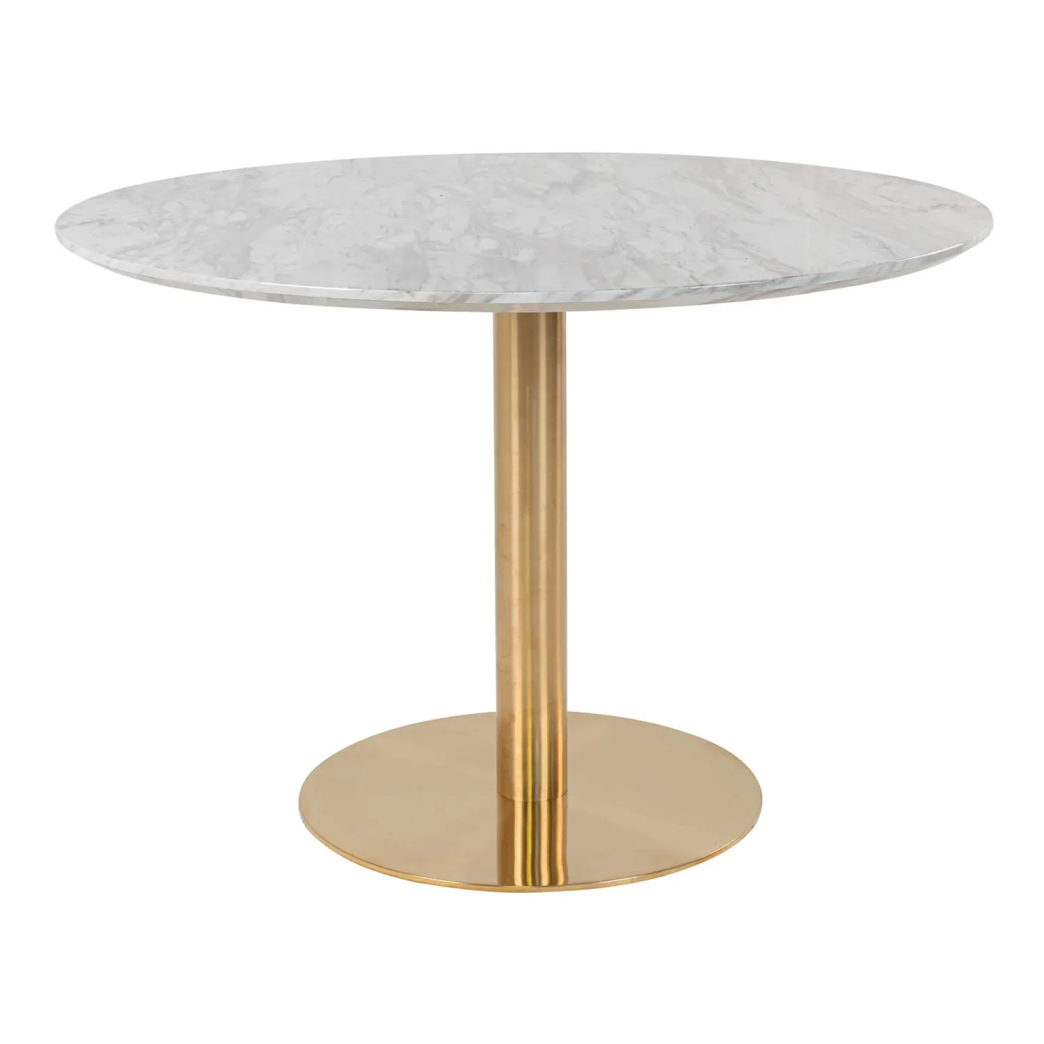 Esstisch Bolzano Marmoroptik Messingoptik Ø110x75 cm | Rund FSC® 100% Esstisch Bolzano Marmoroptik Messingoptik Ø110x75 cm | Rund FSC® 100%