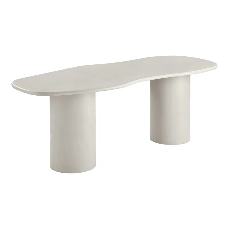 Maranola Esstisch Zementoptik 96x200x76 cm | Beige Maranola Esstisch Zementoptik 96x200x76 cm | Beige