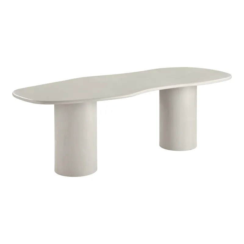 Maranola Esstisch Zementoptik 96x240x76 cm | Beige II Maranola Esstisch Zementoptik 96x240x76 cm | Beige II