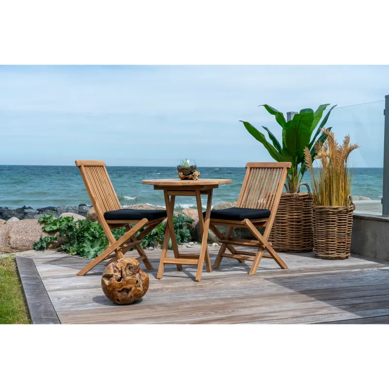 Oviedo Beistelltisch Teakholz Natur Ø70x75 cm | Rund