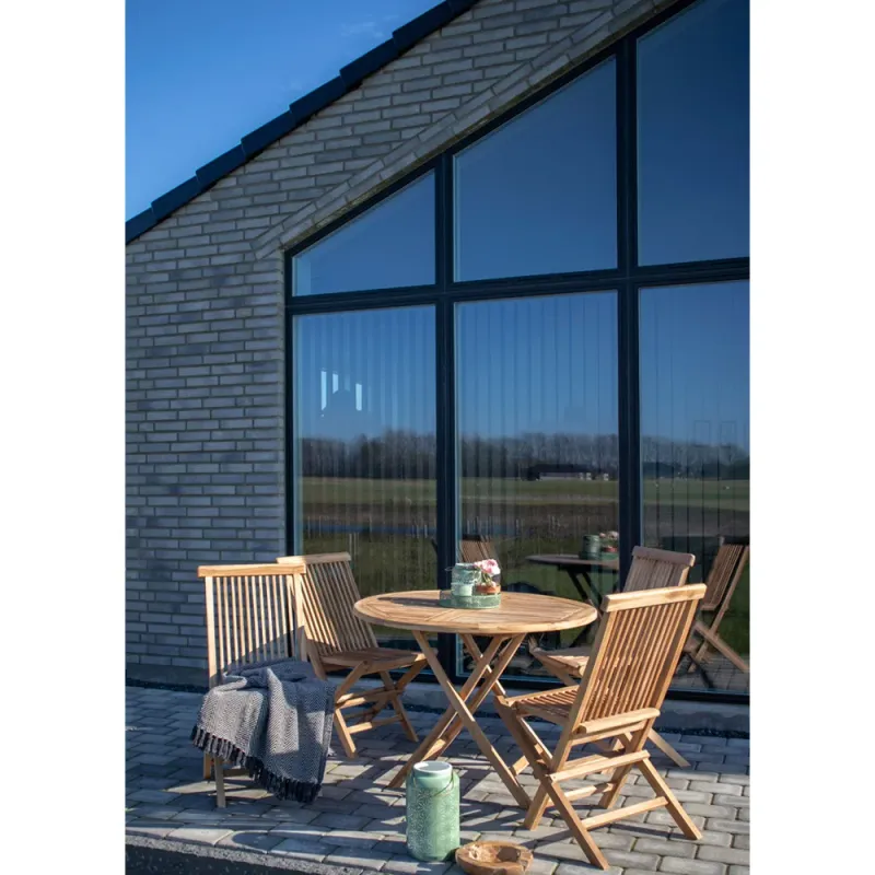 Oviedo Esstisch Teakholz Natur Ø100x75 cm | Rund