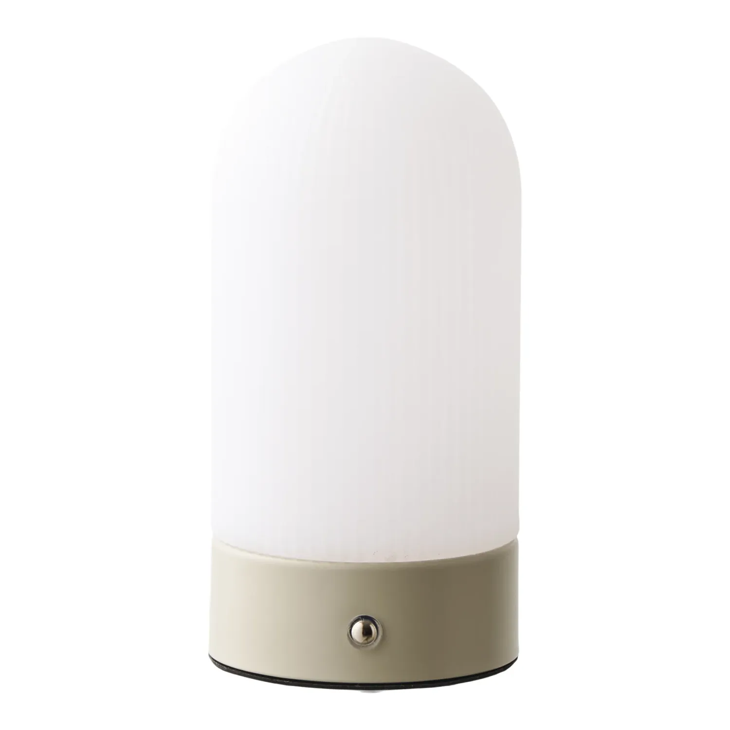Ashford Tischleuchte Wiederaufladbar Metall/PE Beige/Weiss Ø9x18 cm LED Ashford Tischleuchte Wiederaufladbar Metall/PE Beige/Weiss Ø9x18 cm LED