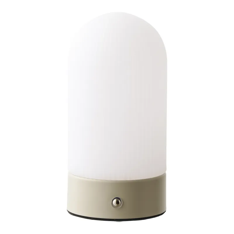 Ashford Tischleuchte Wiederaufladbar Metall/PE Beige/Weiss Ø9x18 cm LED Ashford Tischleuchte Wiederaufladbar Metall/PE Beige/Weiss Ø9x18 cm LED