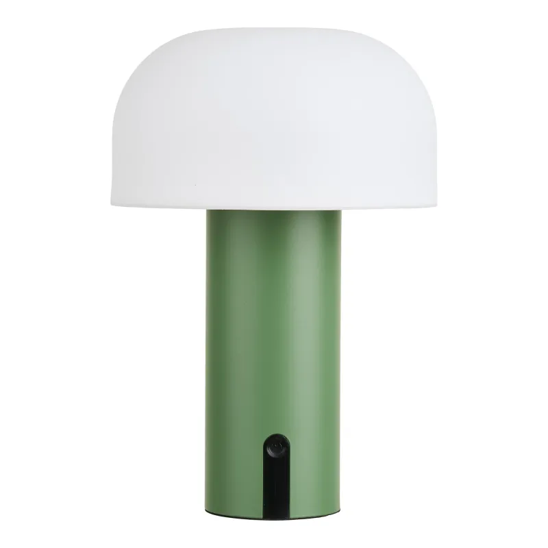 Soham LED-Lampe Wiederaufladbar Weiss/Grün Ø15x22 cm IP44 USB-C Soham LED-Lampe Wiederaufladbar Weiss/Grün Ø15x22 cm IP44 USB-C