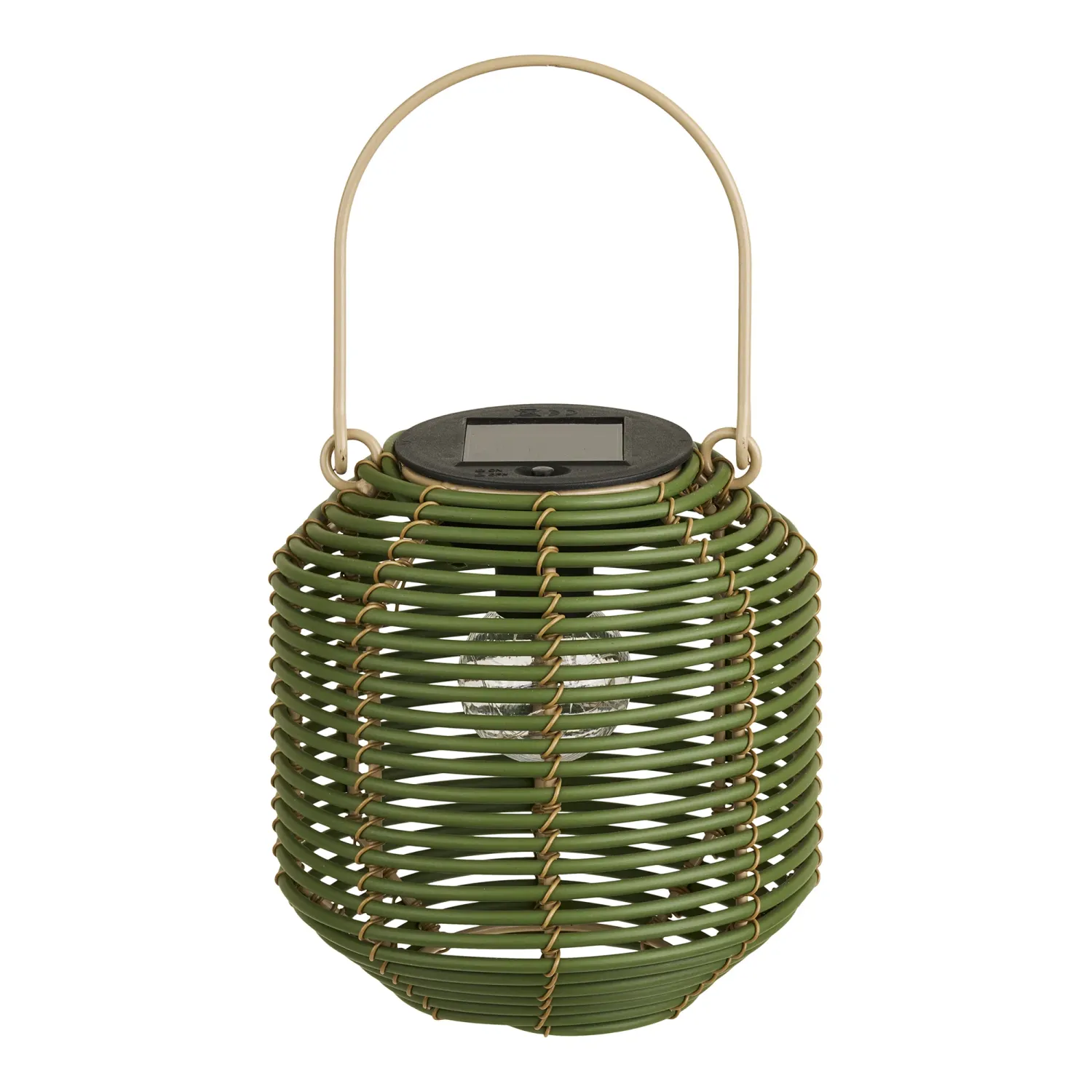 Crewe Laterne Solar-LED Grün Ø15x15,5 cm Wiederaufladbar Umweltfreundlich Grüne Crewe Laterne mit Solarpanel, Ø15x15,5cm. Umweltfreundliche Beleuchtung für gemütliche Abende im Schweizer Garten.