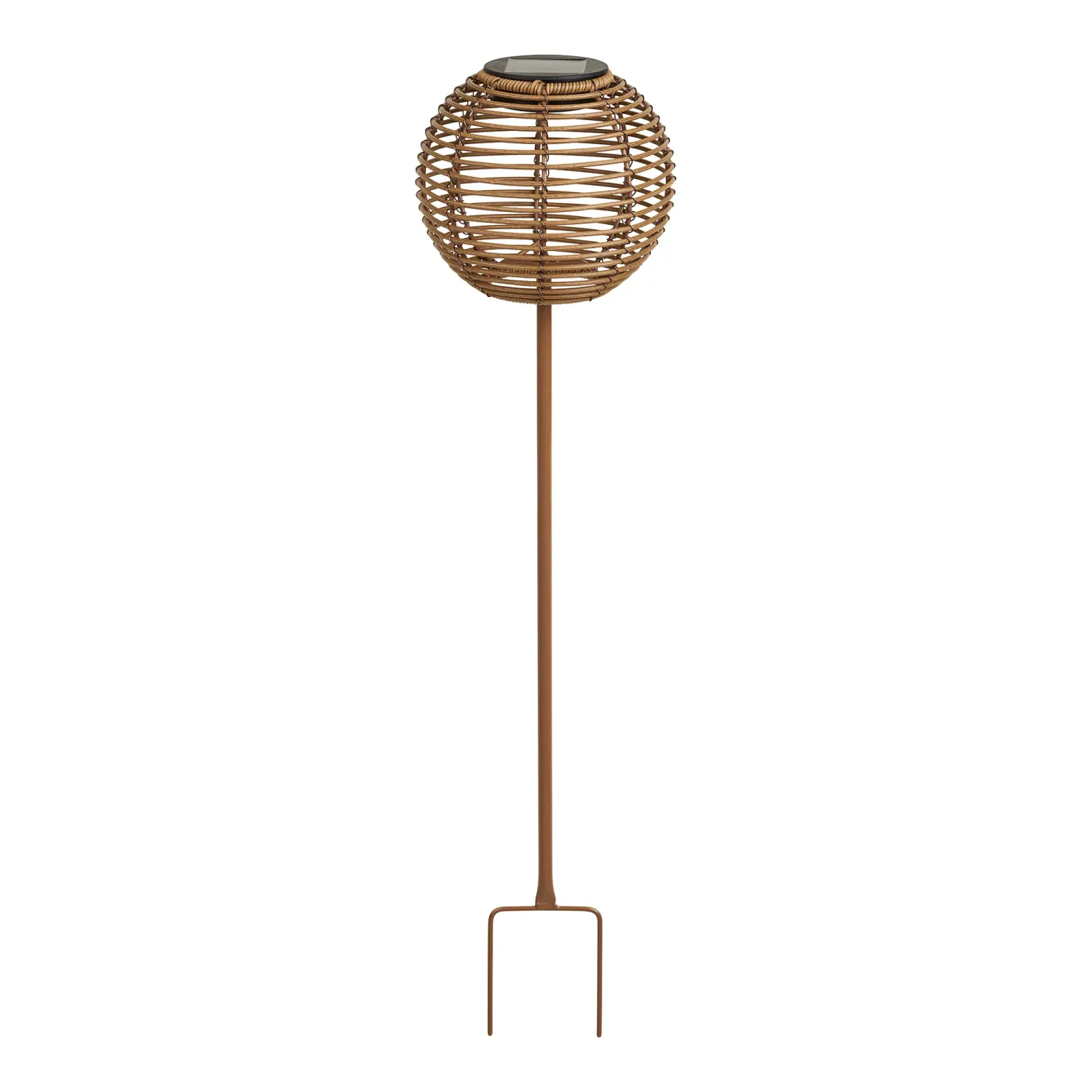 Carlisle Rattan-Lampe Solar-LED Natur Ø17x70,5 cm Wiederaufladbar Carlisle Rattan-Lampe mit Solarpanel in Natur, Ø17x70,5cm. Nachhaltige Beleuchtung für den Schweizer Garten.