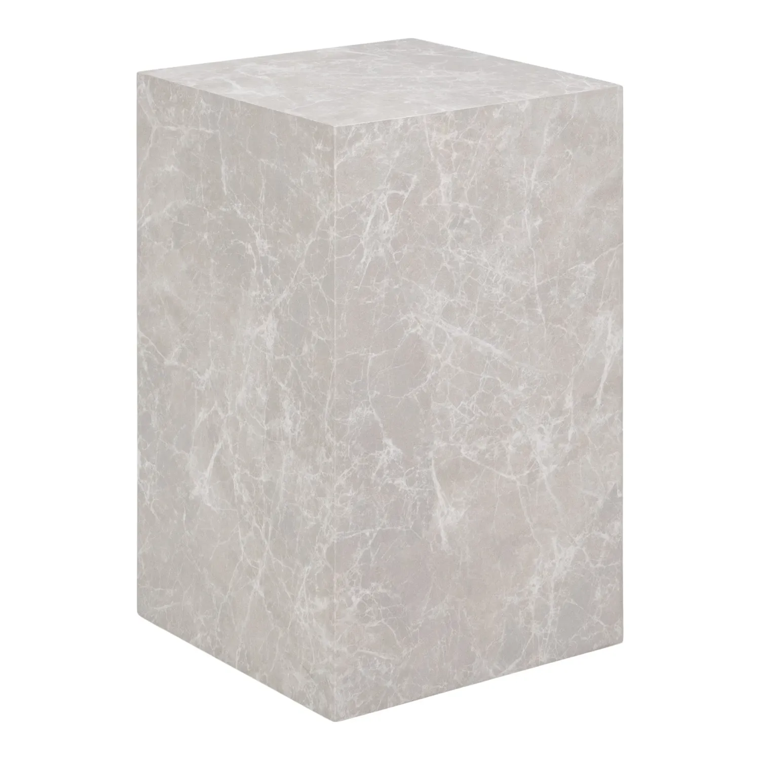 Beistelltisch Prag Marmoroptik Beige Kubisch 30x30x50 cm Kubischer Beistelltisch Prag in beiger Marmoroptik, 30x30x50cm. Stilvolles Design für Schweizer Wohnräume.