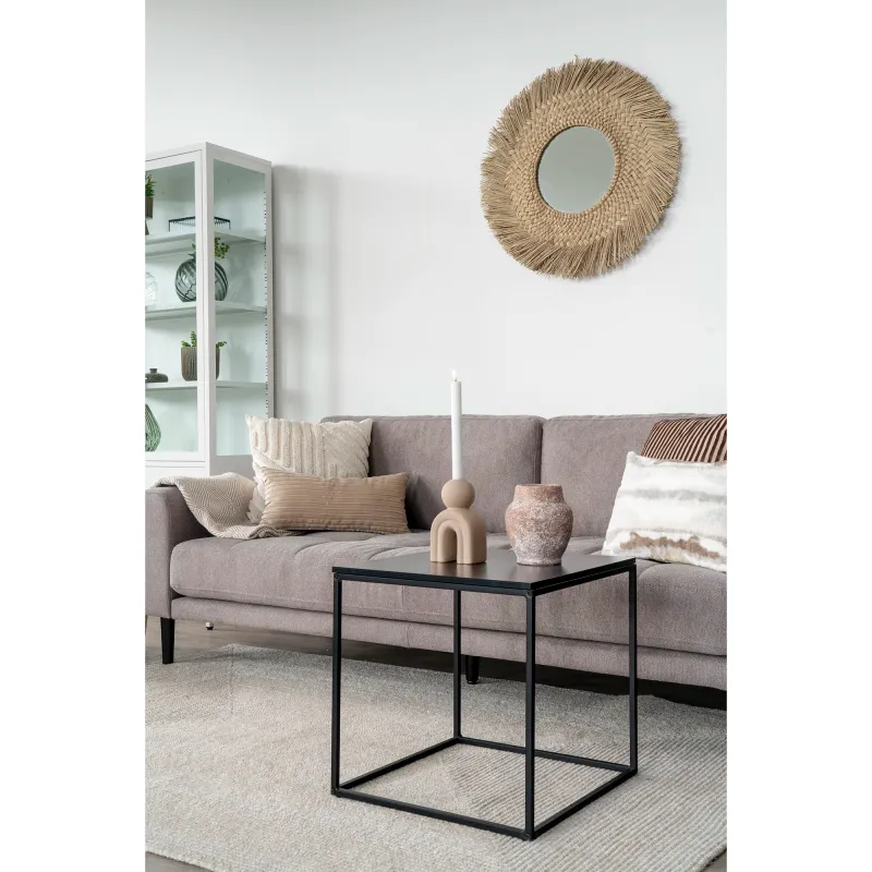 Vita Beistelltisch Schwarz Metallgestell 45x45x45 cm