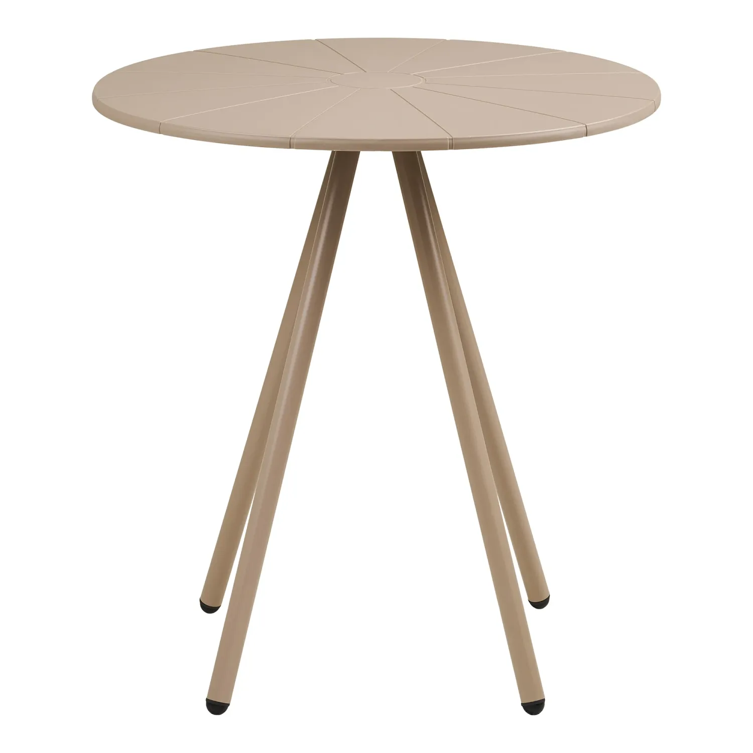 Barletta Bistro Tisch Polypropylen/Stahl Taupe Ø70x73,5 cm Runder Barletta Bistrotisch, Taupe, Polypropylen/Stahl, Ø70x73,5cm. Ideal für Schweizer Balkone.