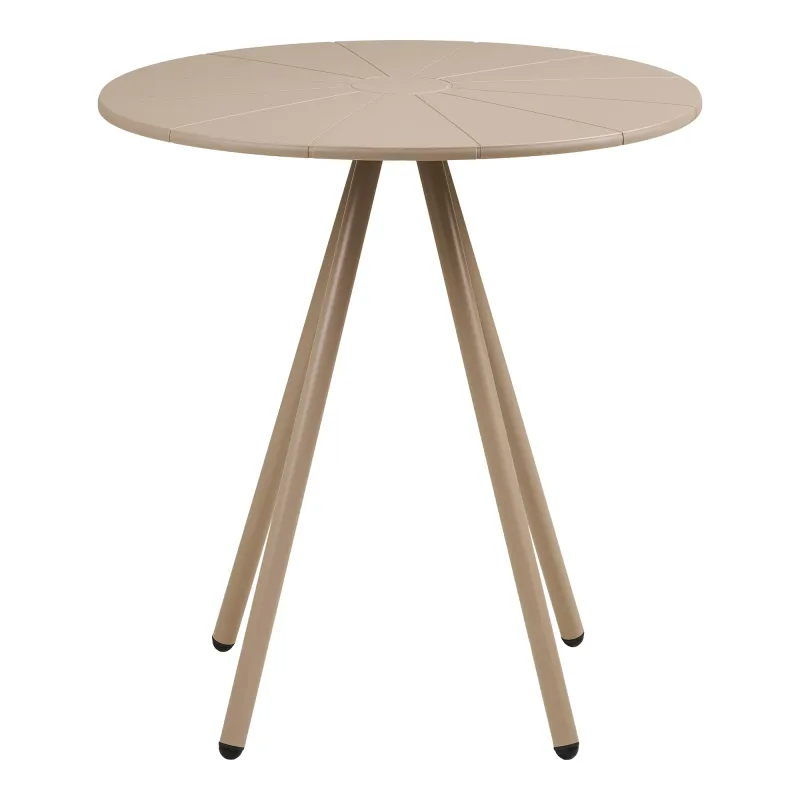 Barletta Bistro Tisch Polypropylen/Stahl Taupe Ø70x73,5 cm Runder Barletta Bistrotisch, Taupe, Polypropylen/Stahl, Ø70x73,5cm. Ideal für Schweizer Balkone.