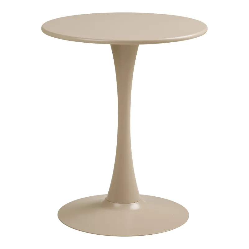 Meira Bistro-Tisch Stahl Taupe Ø60x72 cm Runder Meira Bistro-Tisch, Taupe, Stahl, Ø60x72cm. Modernes Design für Schweizer Balkone.