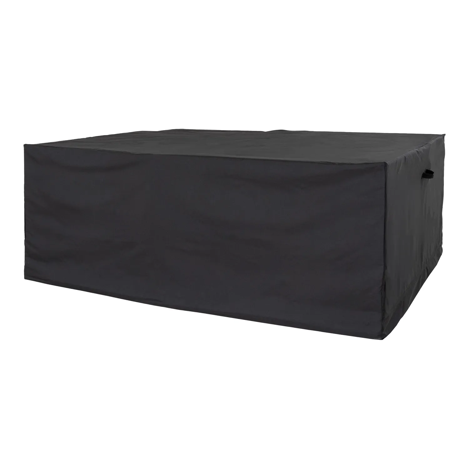 Luxushülle Abdeckung Gartenmöbel 6 Stühle Polyester Schwarz Wasserabweisend H 95 x B 155 x L 235 cm Luxuriöse Abdeckung für Gartenmöbel für 6 Stühle, schwarz, wasserabweisend, 235x155x95cm. Schutz für Schweizer Gartenmöbel.