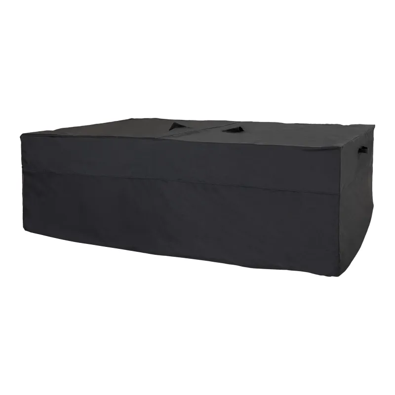 Luxushülle Abdeckung Lounge Sofagarnituren Polyester Schwarz Wasserabweisend H 95 x B 180 x L 210 cm Luxuriöse Abdeckung für Lounge- und Sofagarnituren, schwarz, wasserabweisend, 210x180x95cm. Schutz für Schweizer Gartenmöbel.