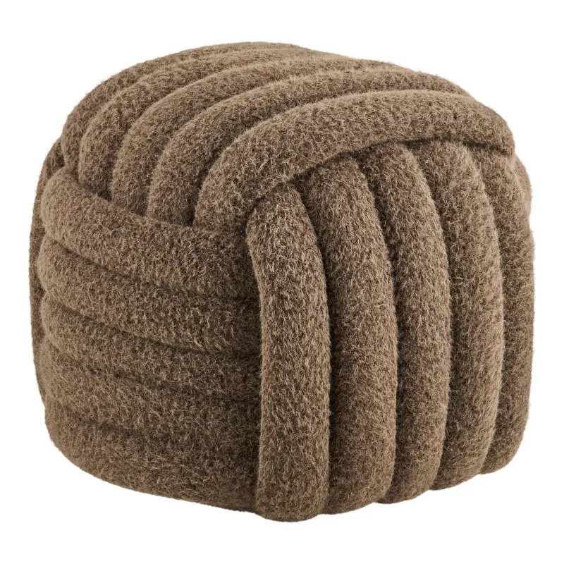 gemütlicher Napier Pouf Braun 48x48x43 cm Napier Pouf, braun, 48x48x43cm. Gemütlich für Schweizer Zuhause.