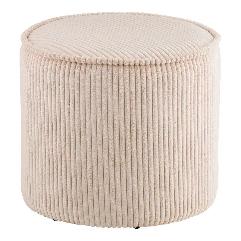 Taupo Pouf Cord Beige Ø40x35 cm Taupo Pouf, beige, Cord, ø40x35cm. Gemütlich für Schweizer Zuhause.