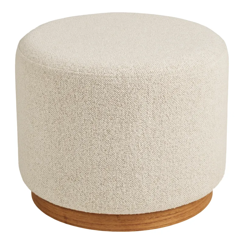 Daisy Pouf Sand Polyester Kiefer Ø50x41 cm Daisy Pouf, sandfarben, Polyester, Kiefer, ø50x41cm. Gemütlich für Schweizer Zuhause.