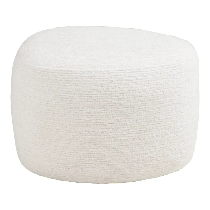 Hilo Pouf Cremeweiss Chenille 55x40x39 cm Hilo Pouf, cremeweiss, Chenille, 55x40x39cm. Gemütlich für Schweizer Zuhause.