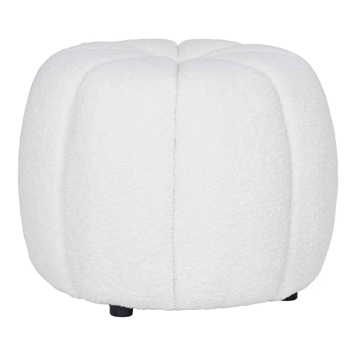 Paisley-Pouf Cremeweiss Teddy Ø48x38 cm Paisley-Pouf, cremeweiss, Teddy-Stoff, ø48x38cm. Gemütlich für Schweizer Zuhause.
