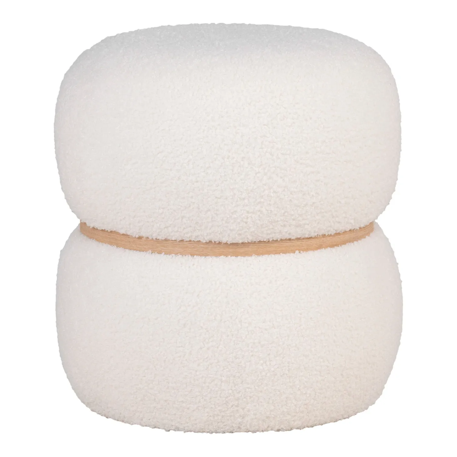 Milford Pouf Teddy Weiss Ø38x41 cm Milford Pouf, weiss, Teddy-Stoff, ø38x41cm. Gemütlich für Schweizer Zuhause.