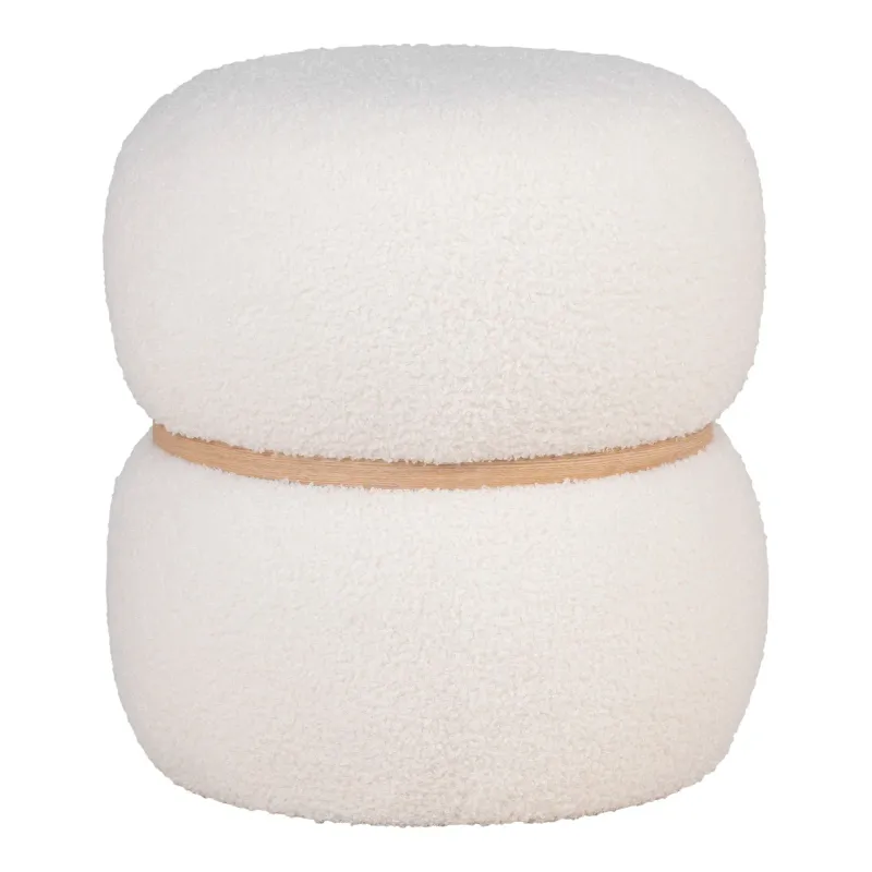 Milford Pouf Teddy Weiss Ø38x41 cm Milford Pouf, weiss, Teddy-Stoff, ø38x41cm. Gemütlich für Schweizer Zuhause.