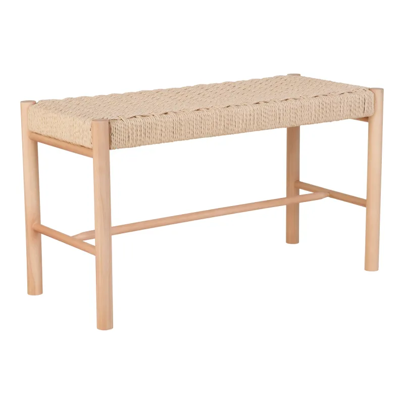 Abano Bank Naturgeflecht Pappelholz Natur 80x35x45 cm Abano Bank, Naturgeflecht, Pappelholz, natur, 80x35x45cm. Stilvoll für Schweizer Zuhause.