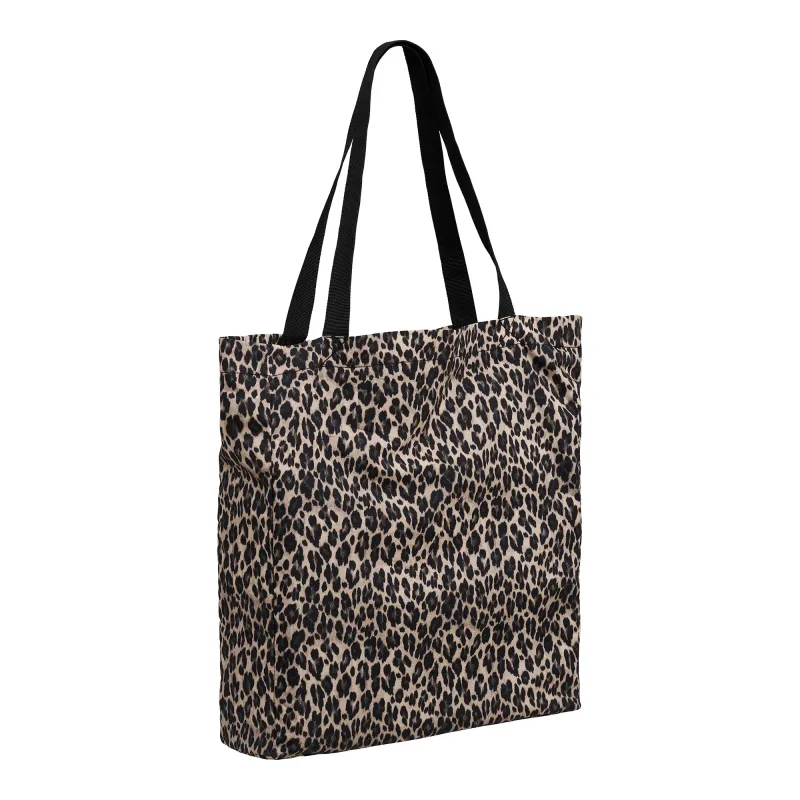 Ava Tragetasche, Leopardenmuster, Polyester/Baumwolle, 35x39cm. Stilvoll für Schweizer Alltag