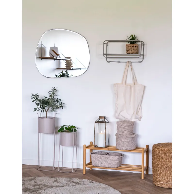 Rabo Blumentopf Blumenständer 2er-Set Stahl Sand