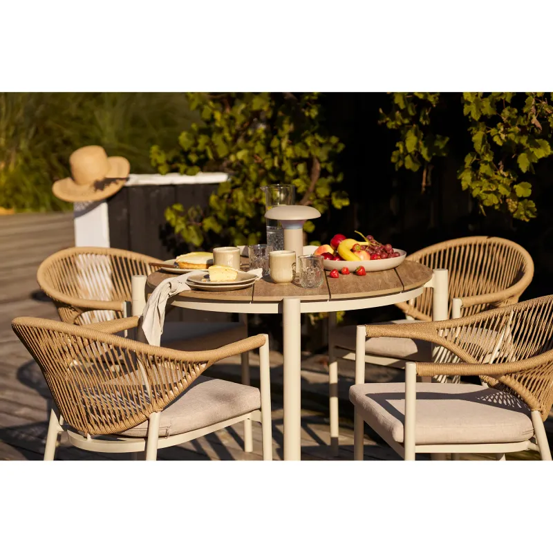 Viola-Becher / Mug 4er-Set Keramik Beige Reaktive Glasur