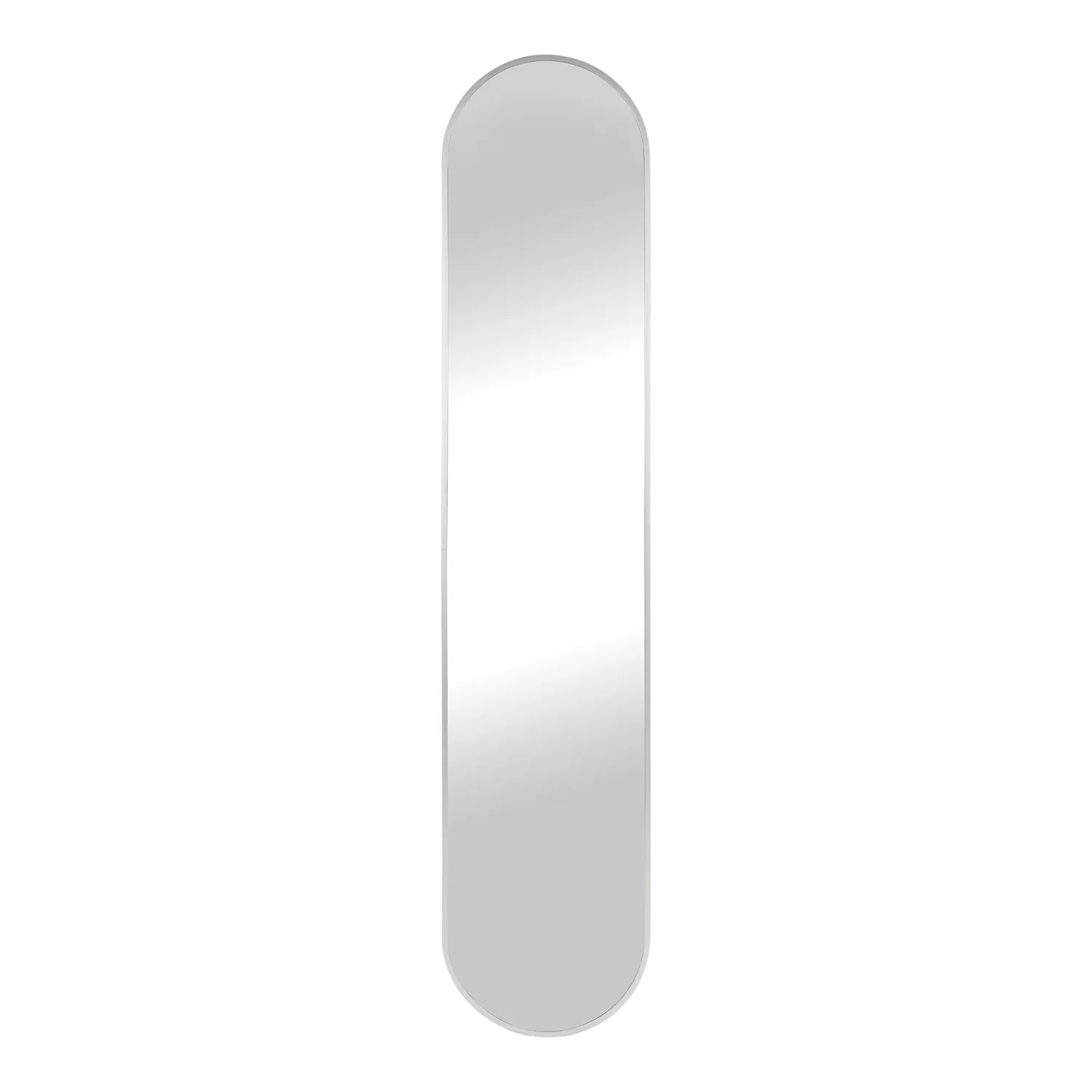 Hennetved grosser Wandspiegel, Aluminium, silber, 35x170cm. Modern für Schweizer Zuhause.