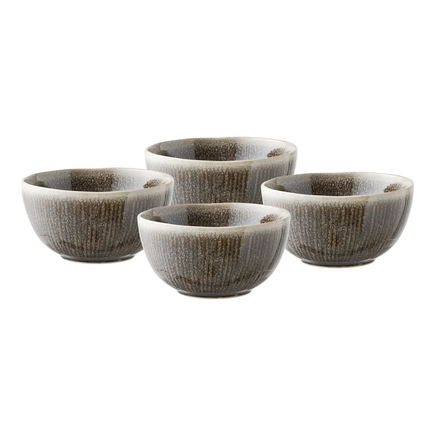 4er-Set Viola Bowl, Schale, Keramik, grau, ø14,5x7cm. Einzigartig für Schweizer Esstische.