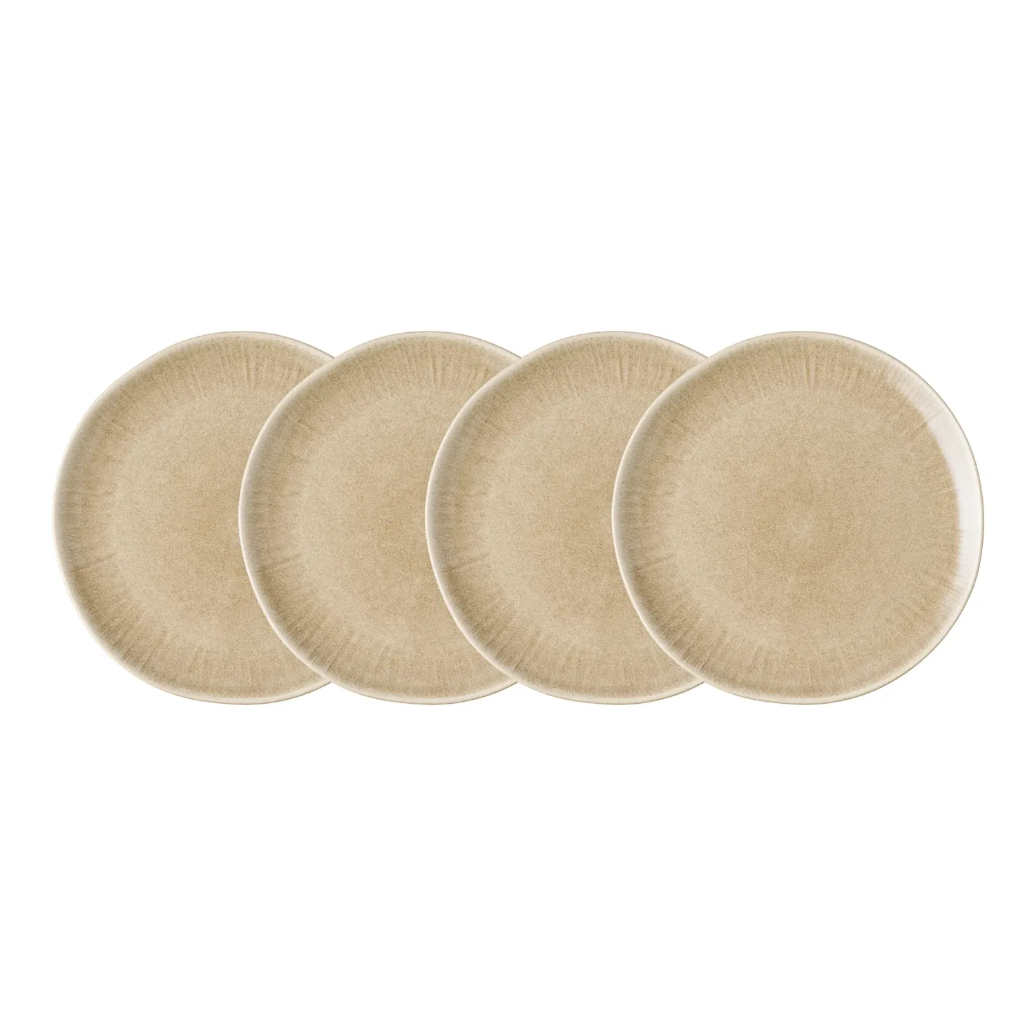 4er-Set Viola Speiseteller, Keramik, beige, ø27cm. Einzigartig für Schweizer Esstische.
