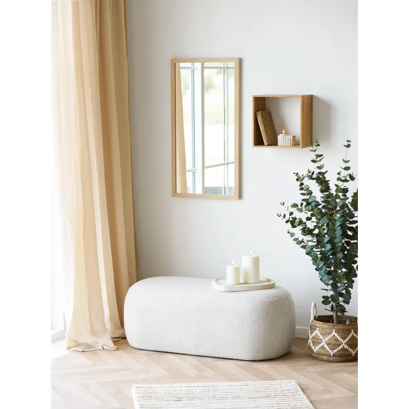 Scottsdale Wandspiegel Holzrahmen Natur 45x75 cm
