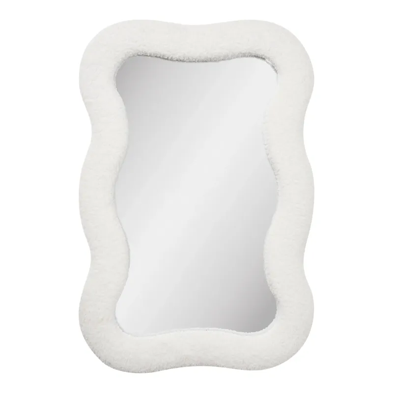 Bosaro-Spiegel Teddy Weiss Organische Form 80x54 cm