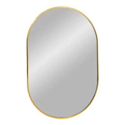 Madrid Mirror Spiegel Aluminium Messingoptik 50x80 cm Madrid Mirror, Spiegel, Aluminium, Messingoptik, 50x80cm. Modern für Schweizer Zuhause.
