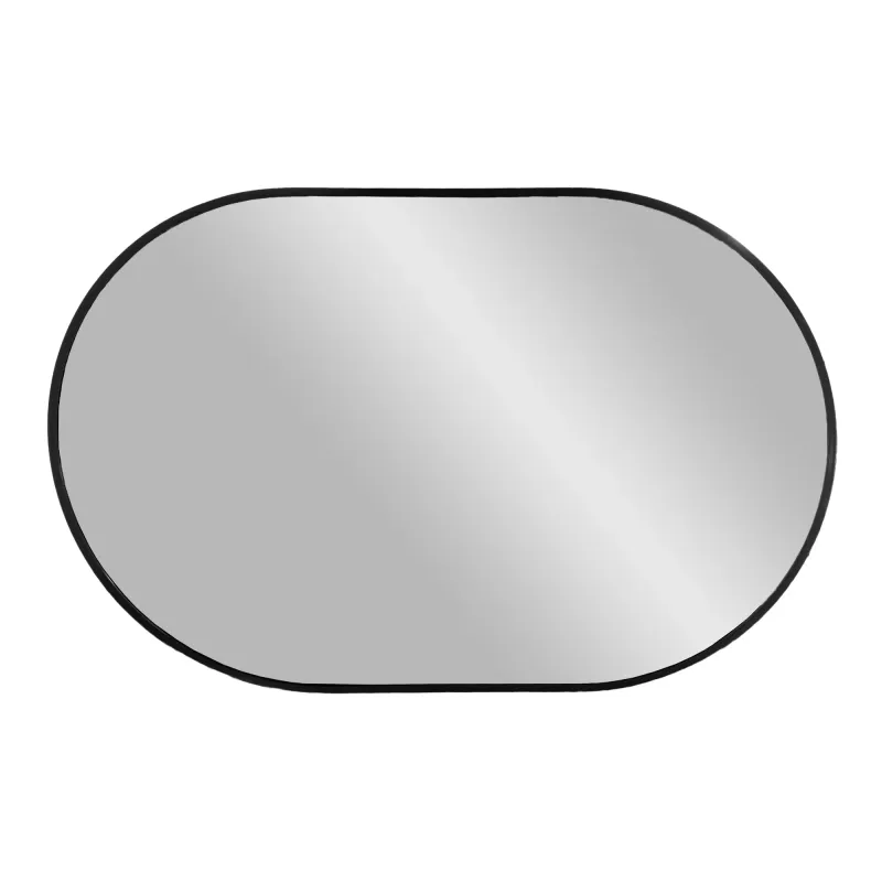 Madrid Mirror Spiegel Aluminium Schwarz 50x80 cm