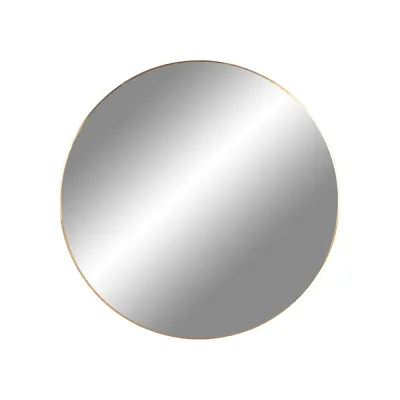 Jersey Mirror Spiegel Stahl Messingoptik Ø60 cm Jersey Mirror, Spiegel, Stahl, Messingoptik, ø60cm. Modern für Schweizer Zuhause.