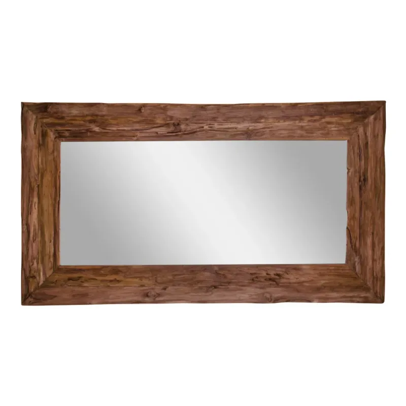 Antiker Spiegel Granada Teakholz Natur 101x180 cm