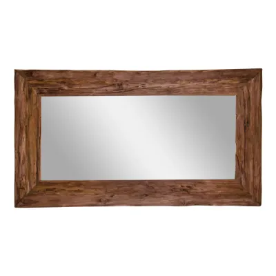 Antiker Spiegel Granada Teakholz Natur 101x180 cm