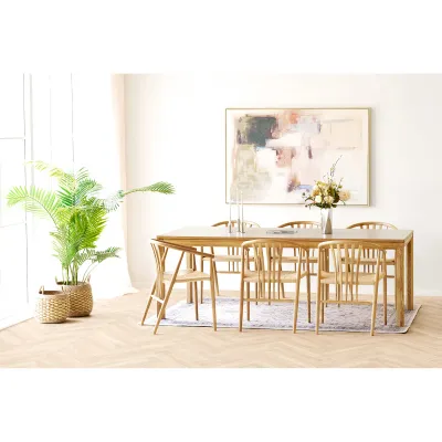 Havana-Teppich Cremeweiss/Beige/Staubblau 160x230 cm