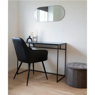 Jersey Mirror Spiegel Stahl Schwarz 35x80 cm