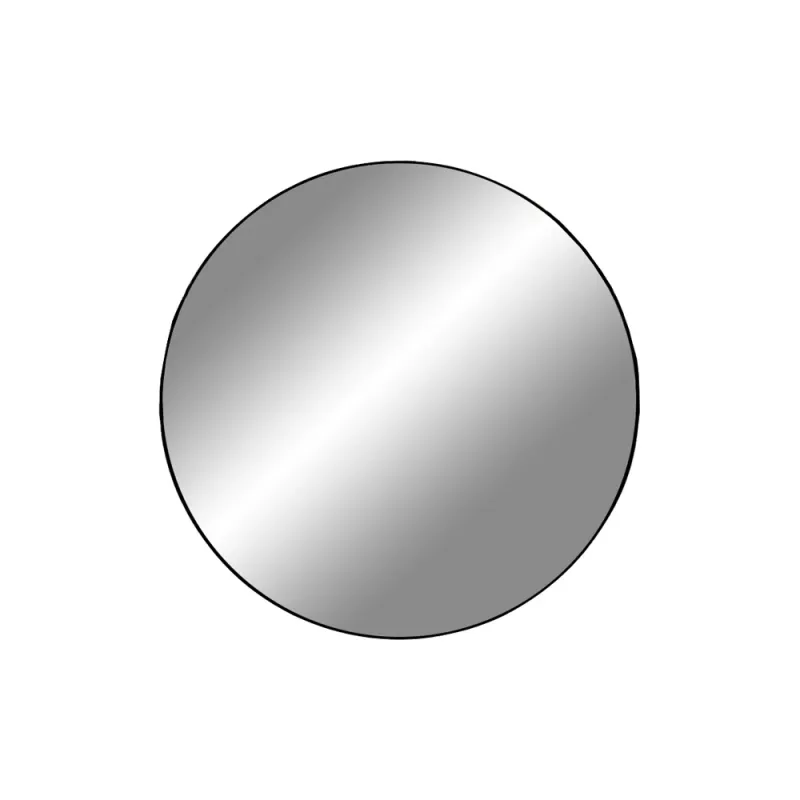 ​Jersey Mirror, Spiegel, Stahl, schwarz, ø40cm. Modern für Schweizer Zuhause.